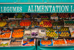 Commerce;Food;Foodstuffs;Fruit;Fruits;Groceries;Kaleidos;Kaleidos-images;Paris;Shops;Tarek-Charara;Vegetables